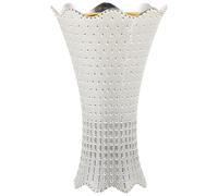 HOODANCOS Brûle-Parfum Métallique Style Arabe sans Électricité Cendrier Décoratif Creux Compact pour Bâtonnets et Cônes Aromatiques Ambiance Festive Intérieure Couleur Couleur Aléatoire