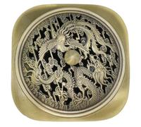 HOODANCOS Brûleur de Parfum en Cuivre Or Forme de Dragon, Décoration Multifonction pour Intérieur, Accessoire pour Bureau et Table