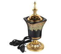 HOODANCOS Brûleur Électrique Encens Céramique Style Arabe Diffuseur Parfum Ambiance Maison Décor Élégant pour Bureau et Salon