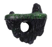HOODANCOS Cachette Flottante pour Aquarium en Plastique Île Décorative Suspendue Refuge Sécurisé pour Poissons Betta Pierre Artificielle Résistante à la Décoloration Décoration Créative