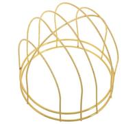 HOODANCOS Cadre Métallique pour Fabrication de Couronne Chinoise Vintage, Base Porte-Couronne Petite Taille en Électrodéposition Dorée, Accessoire DIY pour Coiffes Hanfu et Bijoux Tête