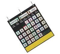 HOODANCOS Calendrier Suspendu Hebdomadaire Éducatif pour Garçon Fille Calendrier Mural Garçon Fille Outil Pédagogique Pratique et Sûr pour Maison et Classe