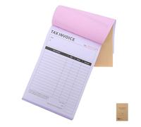 HOODANCOS Carnet de Factures Anglais Volets Format Compact Pages Gestion Précise des Commandes pour Petites Entreprises Reçu Fiscal pour Suivi et Logistique