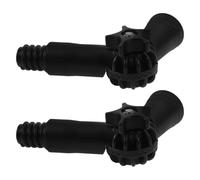 HOODANCOS Charnière Angulaire 2 Pièces Adaptateur Pour Manche Télescopique Embout Fileté Standard Plastique Noir Pour Brosse Nettoyeur De Vitres Et Peinture