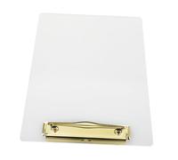 HOODANCOS Clip de plaque acrylique presse- pour enfants bloc-notes presse- fournitures en classe presse- police presse- pour femmes Plastique Doré