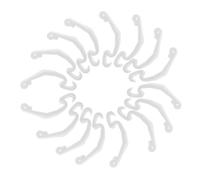 HOODANCOS Clips de Cage en Plastique Blanc pour Lapin 30 Pièces Loquets Latéraux Amovibles pour Porte de Cage Accessoires pour Petits Animaux Installation Facile Utilisation en Intérieur et Extérieur