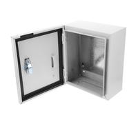 HOODANCOS Coffret de Disjoncteurs Extérieur Acier Inoxydable Boîte de Jonction Étanche Armoire Épaissie Résistante aux Intempéries pour Système Électrique Maison Installation Murale 250X300X140Mm