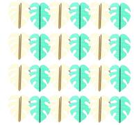HOODANCOS Confettis de Table Hawaïens Feuilles Monstera Vert et Doré Décorations de Fête Tropicale Accessoires pour Mariage et Anniversaire 4 Sachets Confettis à Disperser Ambiance