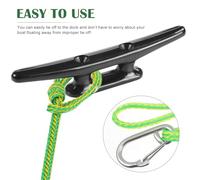 HOODANCOS Corde d'attache Tressée en Polyéthylène 8Ft Corde de Mouillage Légère et Résistante pour Kayak Bateau à Moteur et Fixation de Quai Polyvalente pour Embarcations