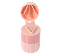 HOODANCOS Coupe-remède Multifonction Rose en Abs et Acier Inoxydable, Broyeur Facile à Transporter pour Voyage et Stockage de Pilules