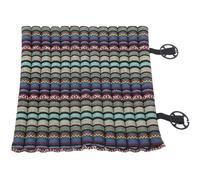 HOODANCOS Coussin de Siège de Voiture Lin Respirant Anti-dérapant avec Design Ethnique Rétro Galette Chaise Confortable et Facile à Installer Housse Lavable pour Différents Types de Sièges