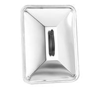 HOODANCOS Couvercle Alimentaire Acier Inoxydable Protecteur pour Plateau de Poisson Couvercle Résistant Chaleur avec Poignée Sécurisée pour Cuisine Intérieure et Extérieure