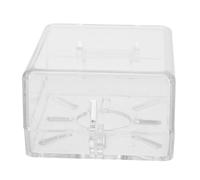 HOODANCOS Couvercle de Protection Verrouillable Transparent pour Bouton-Poussoir 30Mm Boîtier Étanche Anti-Poussière Protection pour Interrupteur Mural Usage Résidentiel et Commercial