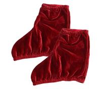 HOODANCOS Couvre-Patins à roulettes Rouge en Polyester Élastique Confortable pour Patinage Artistique et Roller, Design Stylé pour Filles et Garçon et Filles, 1 Paire Portable