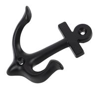 HOODANCOS Crochet Mural en Métal Noir Vintage D’Ancre Crochet D’Alliage Robuste pour Porte-Manteaux et Porte-Chapeaux Décoration Murale Rustique pour Dressing et Entrée Accessoire