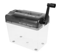 HOODANCOS Déchiqueteuse de Documents Manuelle Portable Broyeur de Papier à Manivelle Léger et Accessoire de Bureau et Maison Coupe Papier Fin et Épais Compact et Facile à Transporter
