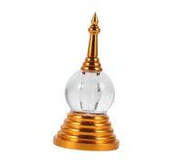 HOODANCOS Décor Bouddhiste de Table en Acrylique Pratique et Résistant pour Bureau et Maison Design Élégant avec Base Dorée Décoration pour Intérieur