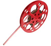 HOODANCOS Décoration Murale Cinéma Vintage en Métal Rouge 16 MM Bobine de Film Rétro Sculpture Artistique pour Salon Home Cinéma et Soirée à Thème Accessoire Décoratif Unique