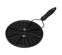 HOODANCOS Diffuseur de Chaleur Émail Noir pour Plaques Gaz Répartiteur Thermique Anti-brûlure Transfert Uniforme de Chaleur pour Cuisson Douce