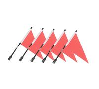 HOODANCOS Drapeau de Sécurité pour Guidon Garçon et Filles Lot de 5, Triangles Résistants aux Intempéries, Facile à Fixer pour Vtt et Vélo Urbain Garçon Fille