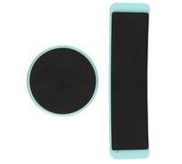 HOODANCOS Ensemble 2 Pièces Plateau Tournant Rond Vert pour Ballet et Patinage, Planche D’équilibre Légère en Plastique Portable, Entraîneur D’équilibre pour Danseurs Débutants