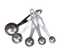 HOODANCOS Ensemble de 5 Cuillères Doseuses en Acier Inoxydable, Gain de Place Rangement Emboîtable, pour Mesurer Café et Poudre Cuisine