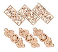 HOODANCOS Ensemble De 6 Paires De Boucles En Métal Faites À La Main Boutons Argentés Pour Vêtements Décontractés