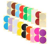 HOODANCOS Étiquettes Autocollantes Rondes 100 MM 40 Pièces Multicolores Pastilles Adhésives pour Organisation Codage Couleur Bureau Classe et Rangement Maison