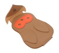 HOODANCOS Étui Porte-Médiators de Hibou Pochette de Rangement Compacte pour Médiators Compatible Guitares Acoustiques et Électriques Accessoire Pratique pour Guitaristes Couleur Marron