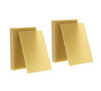 HOODANCOS Feuilles de Cire d'abeille Gaufrée Naturelle pour Cadres de Ruche 30 Pièces Compatible Apiculture et Fabrication de Bougies Artisanales Cire d'abeille Pure pour Construction de