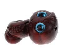 HOODANCOS Figurine de Serpent Sculptée Bois Miniature Élégante pour Décoration Feng Shui Maison et Bureau Accessoire Culturel du Zodiaque Chinois