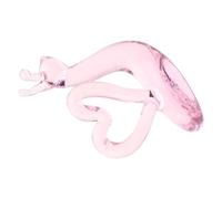 HOODANCOS Figurine en Verre D'escargot Mignonne et Miniature, Pièce D'accent Rose pour Bureau ou Vitrine, Décoration Ludique et Élégante