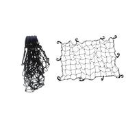 HOODANCOS Filet de Rangement de Toit Voiture avec Crochets Organiseur de Coffre et Bagages Filet de Chargement pour Galerie de Toit et Zone de Stockage Arrière