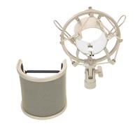 HOODANCOS Filtre Anti-Pop en U Réglable pour Microphone Suspendre Antichoc Écran de Protection Anti-Vent Haute Densité Kit Complet pour Enregistrement Vocal et Streaming Professionnel