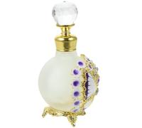 HOODANCOS Flacon de Parfum en Verre Dépoli 25 Ml Vintage Rechargeable Flacon Distributeur de Voyage Compact pour Huiles Essentielles de Luxe pour Aromathérapie et Usage Quotidien