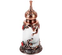 HOODANCOS Flacon de Parfum Vintage, Porte-Parfum Décoratif 15ml en Alliage, Portable, Style Ancien, pour Décoration du Salon Maison