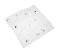 HOODANCOS Gabarit de Couture en Acrylique pour Patchwork Diy, Règle de Matelassage Transparente, 1 Set Professionnel pour Couture Simple et Rapide