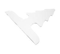 HOODANCOS Gabarit de Planche à Découper Transparent en Acrylique pour Poignées, Modèle de Traçage Noël Forme Sapin, Outil Léger et Solide pour Travail du Bois, la Cuisine et Charcuterie,