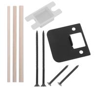 HOODANCOS Gâche de Porte Intérieure en Acier Inoxydable, Guidage Stable | Plaque de Verrouillage du Montant, Usage Industriel et Lignes Automatisées, Accessoires Boîtier et Vis