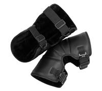 HOODANCOS Genouillères Lors de Diverses Activités de Conduite de Moto Thermiques pour Hiver Doublure Chaude en Pu, Protection Coupe-vent, Adaptées pour Hommes et Femmes
