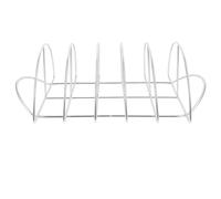 HOODANCOS Grille à Steak INOX pour Barbecue Extérieur Demi-Cercle, Support en Acier Inoxydable Résistant, Outil De Barbecue Léger Et Pratique pour Cuisson