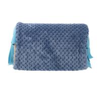 HOODANCOS Grotte pour Petits Animaux en Peluche Bleue Nid D’Hiver Tunnel pour Hamster et Cochon D’Inde Cachette Douce pour Lapin et Chinchilla Refuge Cosy Adaptable pour Cage Intérieure