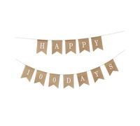 HOODANCOS Guirlande Bannière 100 Jours en Lin Corde Décoration Suspendue pour Anniversaire Bébé Fête 100 Days Bannière Réutilisable pour Événement Festif