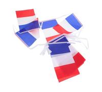 HOODANCOS Guirlande Drapeau France Mini Décoration Extérieure Intérieure Fête Nationale Euro Football Party