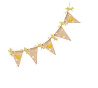 HOODANCOS Guirlande Fanions Lin à Thème Canard Jaune pour Décoration Fête Anniversaire Garçon Fille et Salle de Classe Maternelle Bannière Réutilisable pour Chambre Garçon Fille