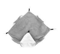HOODANCOS Hamac Suspendu Double Couche en Peluche pour Écureuil et Cochon d'Inde, Lit Chaud et Gain de Place pour Petits Animaux Domestiques