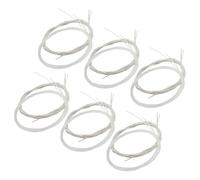 HOODANCOS Jeu de 2 Jeux de Cordes de Guitare Classique en Nylon Transparent et Filées Argentées, Cordes à Tension Légère, Ensemble Complet pour Entraînement et Styles Flamenco, Compatibles