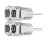 HOODANCOS Kit D’Outils Démontage Cassette Vélo 4 Pièces 2 Extracteurs Cassette 2 Extracteurs Bague Verrouillage en Métal Robuste Compatible VTT Vélo de Route Outil Réparation pour Entretien