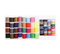 HOODANCOS Kit de Couture 60 Pièces Fils en Polyester de Différentes Couleurs, Design Léger pour Réparations Basiques, pour Valise et Casier de Gym