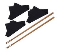 HOODANCOS Kit de Nettoyage pour Flûte Traversière Érable avec Tiges et Chiffons Professionnel Léger pour Entretien et Nettoyage Sûr Adapté Débutants et Musiciens Expérimentés